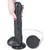 Dildo Realistic 11inch Squirting Negru Thumb 5