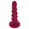 Ribbed Dong 6 Inch Rosu Thumb 1