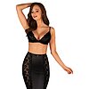 Set Fustă Și Sutien Obsessive Blăniță Negru L-XL