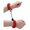 Catuse Pleasure Handcuffs Furry Rosu Thumb 2