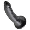 Dildo King Penis 17.8cm Negru Thumb 1