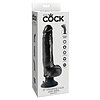 Vibrator Penis Cu Vene 23cm Negru Thumb 2