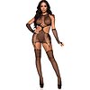 Catsuit Leg Avenue Dress With Gloves Negru XS-L