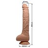 Dildo Vibrant Realist cu Ventuza Material TPR Thumb 5