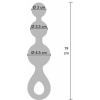 Plug Anal Crystal Trio Medium – Cristalin, Confortabil Albastru Thumb 2