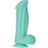 Captain Squirtino Dildo Monster Flexibil cu Ventuză Verde