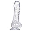 Crystal Clear Dong Suction Cup Transparent
