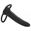 Strap-On Silicone Double Rider Negru Thumb 1