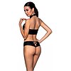 Set Din Piele Passion Nancy Bikini Negru L-XL Thumb 1