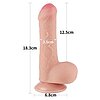 LoveToy Sliding Skin 18,3 cm — Realist, Ventuză Detașabilă Thumb 11