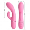 Pretty Love Marski Pink - Vibrator Rabbit 10 Funcții, USB Roz Thumb 4