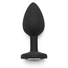 Anal Plug Diamond Jewel Small Negru Thumb 1