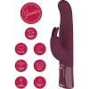 She.E.O Rabbit Rotativ Reîncărcabil — 10 Vibrații, 3 Rotații Vișiniu Thumb 4