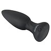 Plug Anal Black Velvets RC Vibrating Negru Thumb 1