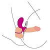 Inel Dublă Stimulare Couples Stimulator Ring Fuchsia Thumb 5