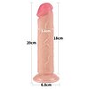 LoveToy Sliding Skin 20 cm — Dildo Realist cu Ventuză Thumb 11