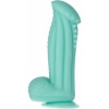 Captain Squirtino Dildo Monster Flexibil cu Ventuză Verde Thumb 2