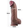 Lovetoy Dildo Dual-Layer XXL 33 cm – Realist, 7.6 cm Thumb 9