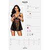 Babydoll Obsessive Heartia Negru S-M Thumb 4