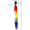 Plug Anal You2Toys cu Coadă Pufoasă Rainbow 42 cm Negru Thumb 5