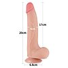 LoveToy Sliding Skin Dildo 20 cm – Realist, Ventuză Thumb 12