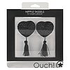 Nipple Tassels Heart Negru Thumb 2