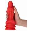 Toyz4lovers Ade Gode Monster Dildo Din silicon cu Ventuză Roșu Thumb 5