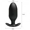 Pretty Love Jefferson — Dop Anal 12 Vibrații + 3 Electro Negru Thumb 6