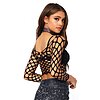Top Leg Avenue Net Long Sleeved Negru XS-L Thumb 1