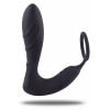 Stimulator Prostatic cu Inel Penian Toyz4lovers — Vibrație Negru Thumb 1