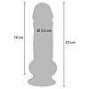 ToyJoy Deluxe Dildo densitate duală 23cm Thumb 1