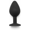 Anal Plug Diamond Jewel Medium Negru Thumb 1