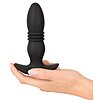 ANOS Plug Anal Vibrator Thrusting — 10 Vibraţii, 6 Împingeri Negru Thumb 2