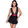 Babydoll Cottelli Collection Anya Negru XL Thumb 2
