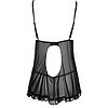 Babydoll Cottelli Collection Ruffles Negru M Thumb 1