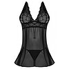 Babydoll Magic Silk Fly Away Negru S-M