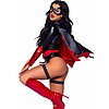 Costum Leg Avenue Bat Woman Bodysuit Negru L Thumb 1