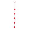 Bile Anale Clear Beads Large Rosu
