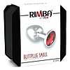 Anal Plug Small Metal With Crystal Argintiu Thumb 2