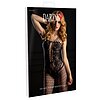 Catsuit Daring Intimates Hex And Lace Net Negru S-L Thumb 5