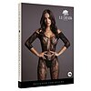 Catsuit Le Désir Lace Sleeved Negru S-L Thumb 2