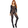 Catsuit Leg Avenue Kaitlyn Negru XS-L Thumb 1