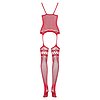 Catsuit Obsessive F214 Rosu S-L Thumb 1