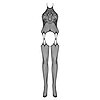 Catsuit Obsessive G316 Negru S-L