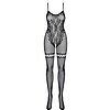 Catsuit Plasa Obsessive F213 Negru S-L