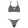 Set Obsessive Celia Noir 2 Piese Negru XS-S