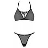 Set Obsessive Celia Noir 2 Piese Negru XL-2XL