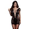 Chemise Baci Front Lace Mini Dress Negru S-L