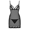 Chemise Obsessive Wonderia Negru L-XL