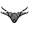 Chilot Decupat Cottelli Collection Agatha Negru M-L
